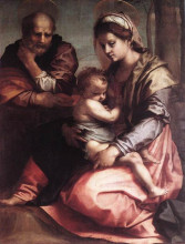 Копия картины "holy family (barberini)" художника "сарто андреа дель"