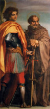 Репродукция картины "sts michael and john gualbert" художника "сарто андреа дель"