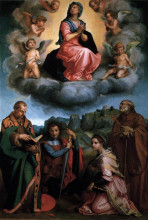 Репродукция картины "assumption of the virgin" художника "сарто андреа дель"