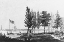 Копия картины "philadelphia from across the delaware river" художника "свиньин павел"