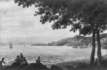 Копия картины "shad fishermen on the shore of the hudson river" художника "свиньин павел"