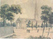 Репродукция картины "st. paul&#39;s cathedral in new york" художника "свиньин павел"