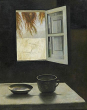 Репродукция картины "still life and a window" художника "сегал артур"