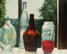 Копия картины "still life with bottles" художника "сегал артур"