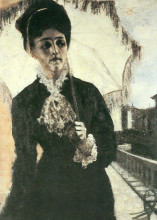 Копия картины "portrait der signora torelli" художника "сегантини джованни"