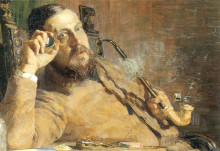 Копия картины "vittore grubicy" художника "сегантини джованни"
