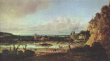 Картина "panoramic landscape" художника "сегерс геркулес"
