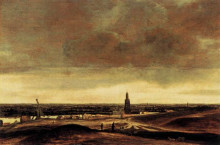 Репродукция картины "view of rhenen" художника "сегерс геркулес"