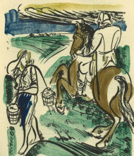 Копия картины "illustration to the &#39;kobzar&#39; by taras shevchenko" художника "седляр, василий теофанович"