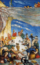 Копия картины "the feast. the banquet of nebuchadnezzar" художника "сезанн поль"