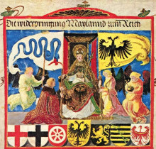 Копия картины "триумф максимилиана i" художника "альтдорфер альбрехт"