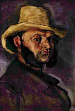 Копия картины "man in a straw hat" художника "сезанн поль"