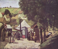 Репродукция картины "eremitage, pontoise" художника "сезанн поль"
