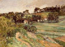 Копия картины "landscape in provence" художника "сезанн поль"