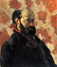 Копия картины "self-portrait in front of pink background" художника "сезанн поль"