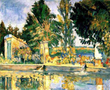Копия картины "jas de bouffan, the pool" художника "сезанн поль"
