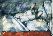 Копия картины "reclining nude" художника "сезанн поль"
