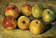 Репродукция картины "apples" художника "сезанн поль"