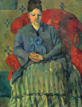 Картина "portrait of madame cezanne" художника "сезанн поль"