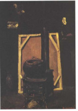 Копия картины "stove in the atelier" художника "сезанн поль"