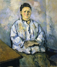 Копия картины "seated woman" художника "сезанн поль"