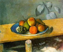 Картина "apples, pears and grapes" художника "сезанн поль"