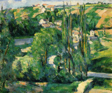 Репродукция картины "cote du galet, at pontoise" художника "сезанн поль"