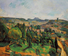 Копия картины "ile de france landscape" художника "сезанн поль"