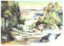 Копия картины "landscape in the provence" художника "сезанн поль"