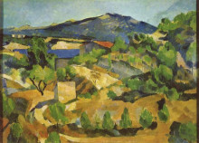 Копия картины "mountains in provence. l&#39;estaque" художника "сезанн поль"