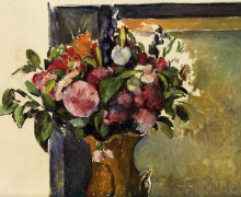 Картина "flowers in a vase" художника "сезанн поль"