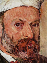 Картина "self-portrait with white turbaned (detail)" художника "сезанн поль"