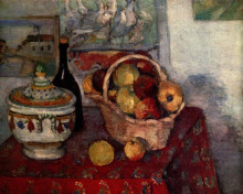 Картина "still life with soup tureen" художника "сезанн поль"