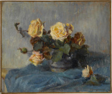 Репродукция картины "rose bouquet" художника "сезанн поль"