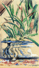 Копия картины "blue flowerpot" художника "сезанн поль"