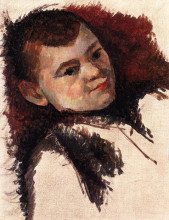Копия картины "portrait of the artist&#39;s son" художника "сезанн поль"