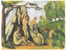 Копия картины "bathers outside a tent" художника "сезанн поль"