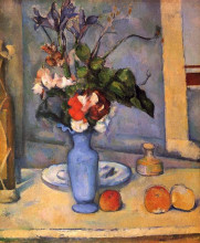 Копия картины "the blue vase" художника "сезанн поль"