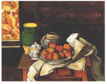 Картина "still life in front of a chest of drawers" художника "сезанн поль"
