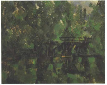 Копия картины "bridge over the pond" художника "сезанн поль"