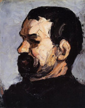 Копия картины "portrait of uncle dominique in profile" художника "сезанн поль"