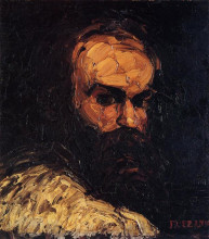 Копия картины "self-portrait" художника "сезанн поль"