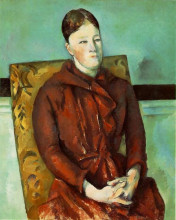 Картина "madame cezanne in a yellow chair" художника "сезанн поль"