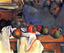 Копия картины "still life with pomegranate and pears" художника "сезанн поль"