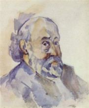 Копия картины "self-portrait" художника "сезанн поль"