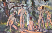Картина "study of bathers" художника "сезанн поль"
