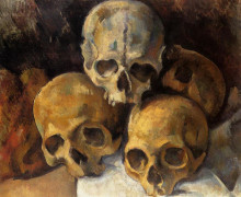 Картина "pyramid of skulls" художника "сезанн поль"