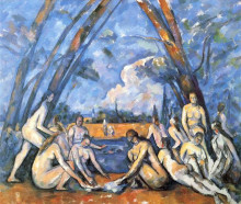 Копия картины "large bathers" художника "сезанн поль"