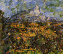 Копия картины "mont sainte-victoire seen from les lauves" художника "сезанн поль"