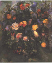 Копия картины "vase of flowers" художника "сезанн поль"